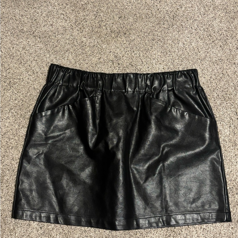 Wild Fable Shiny Black Mini Skirt